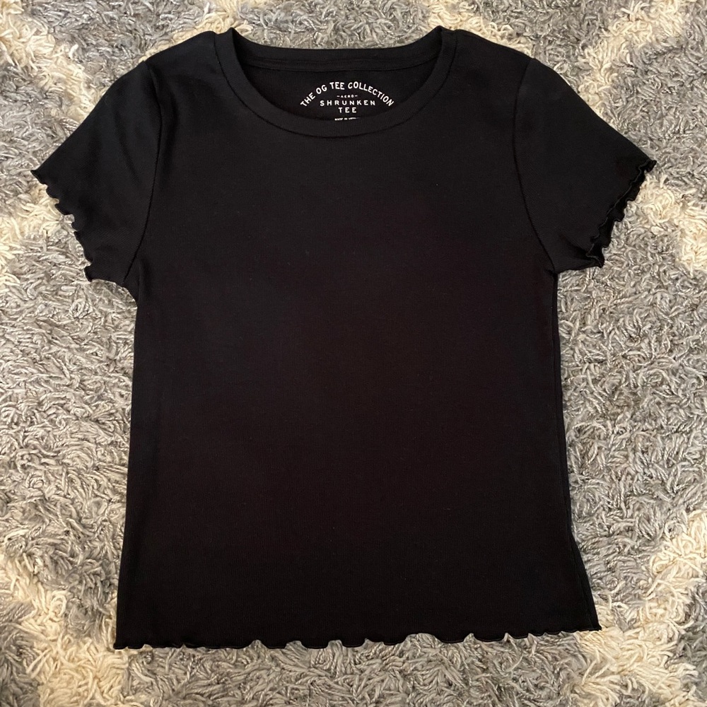 Womens Size L Shrunken Tee